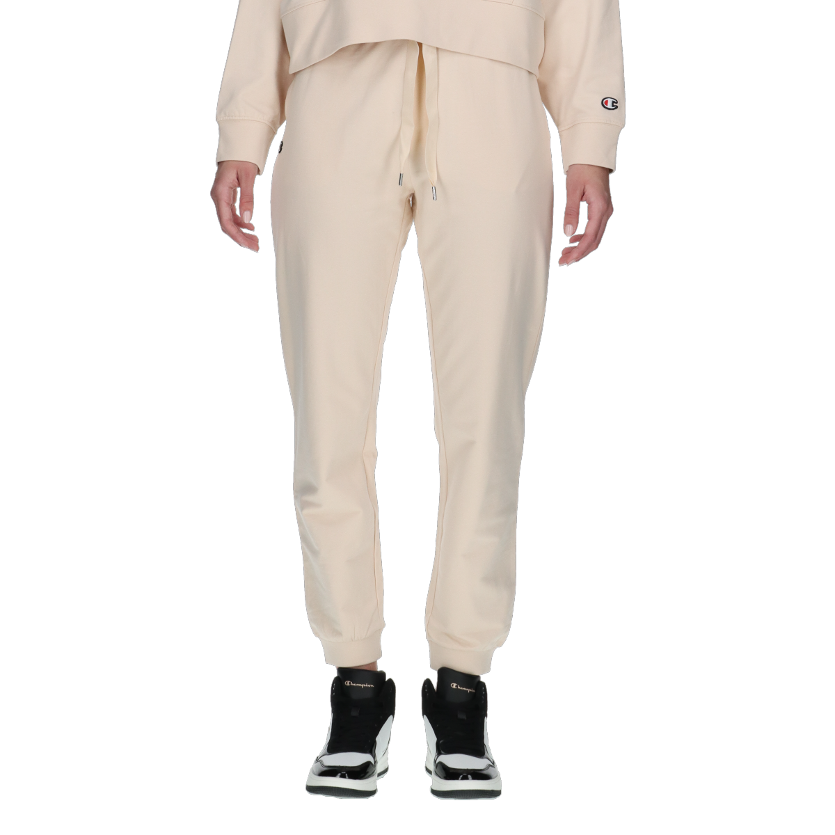 Спортни панталони Champion Simple Drawstring Cuffed Joggers Бежово | 117611-MS018, 0