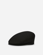 Dolce & Gabbana Cotton Twill Flat Cap with Logo Tag