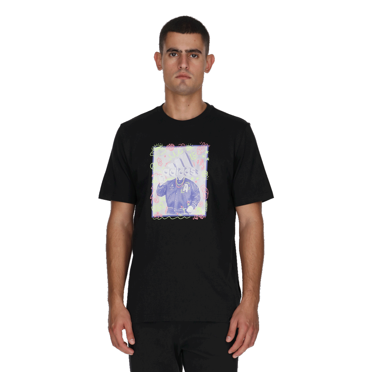 Тениска adidas Originals Doodle Graphic T-Shirt Черно | IY8072, 0