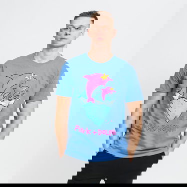 Тениска Pink Dolphin Double Dolphin Tee Синьо | 78281, 0