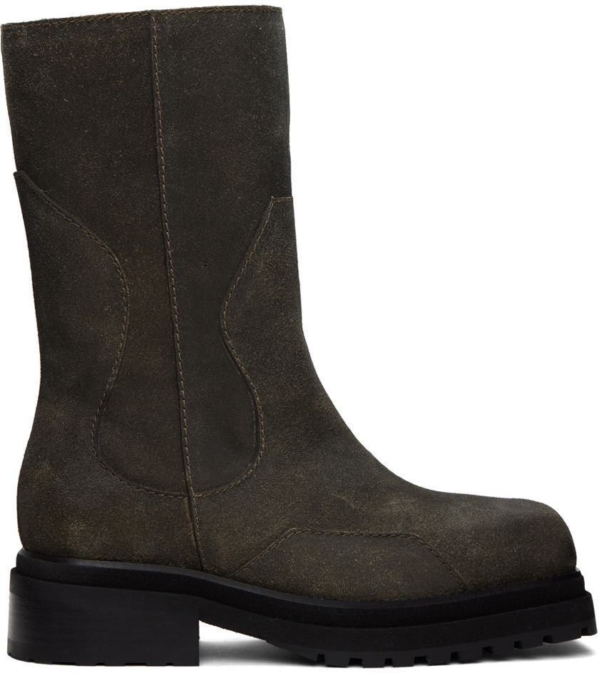 Кецове и обувки Eckhaus Latta Eckhaus Latta Stacked Boots Черно | FEKLWSTB307106, 0