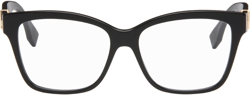 Слънчеви очила FENDI FF Diamonds Rectangular Frame Glasses Черно | FE50117I@55001 192337204067