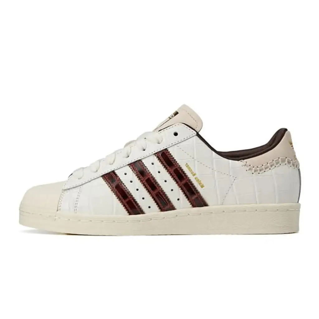 Кецове и обувки adidas Originals Wales Bonner x Superstar "White Fox Brown" Бяло | KH8797, 0