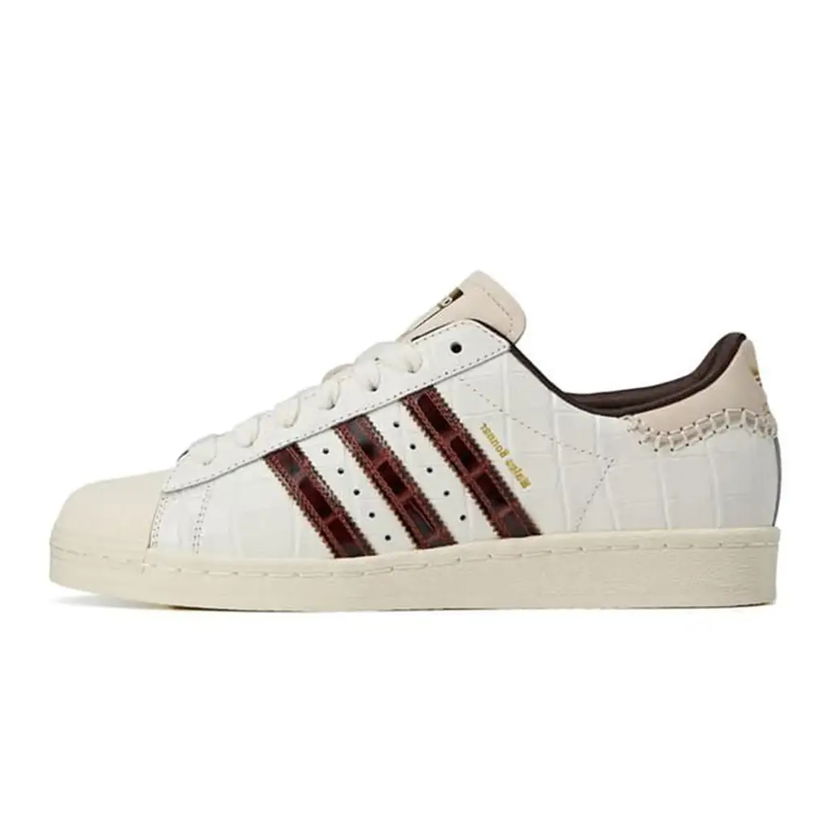 Кецове и обувки adidas Originals Wales Bonner x Superstar "White Fox Brown" Бяло | KH8797