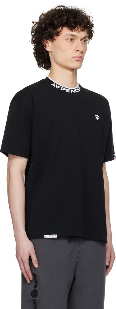 Тениска AAPE by A Bathing Ape AAPE by A Bathing Ape 'AAPE Now' Moonface Logo T-Shirt Черно | AAPTEM1604XXNBKX, 1