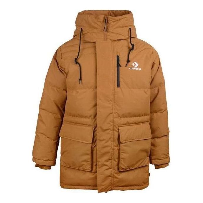 Парка Converse Mid-Length Puffer Jacket Кафяво | 10019323-A01