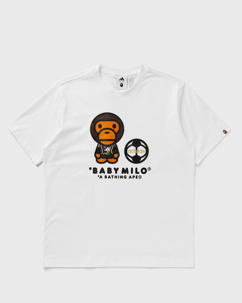 Тениска adidas Originals BAPE Milo Graphic T-Shirt Бяло | JZ7392