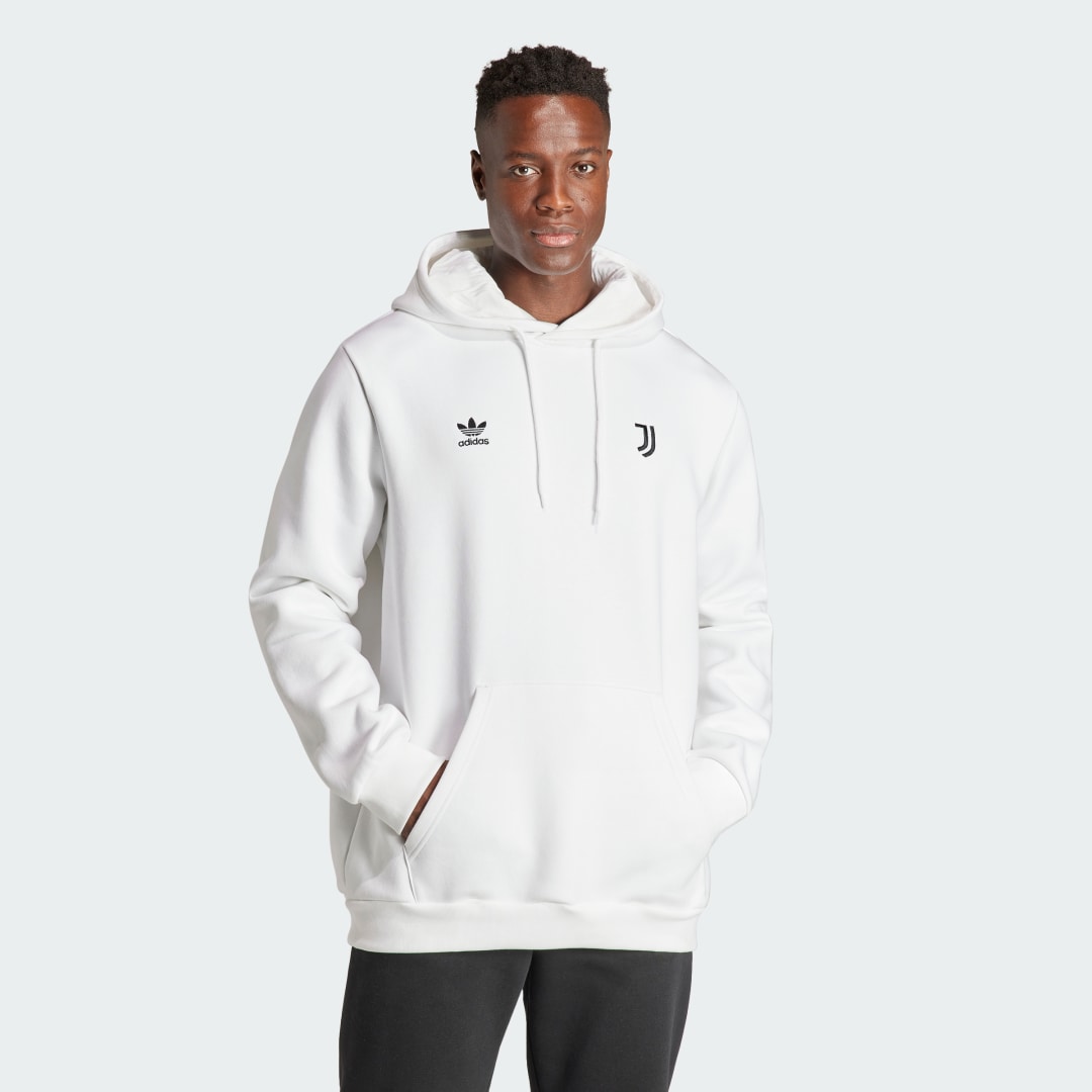 Суитчър adidas Performance Juventus Essentials Trefoil Hoodie Бяло | IL1041, 1