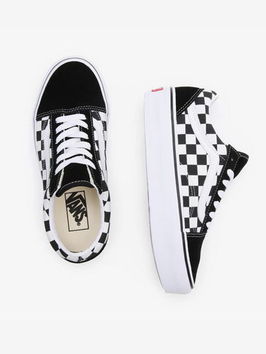Кецове и обувки Vans UA Old Skool Platform Черно | VN0A3B3UHRK1_(CHECKERBOARD) BLK/TR WHT, 4