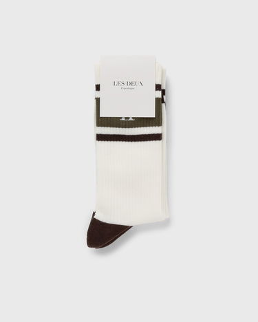 Чорапи Les Deux William Stripe 2-Pack Socks Бяло | LDM950006-241953, 0