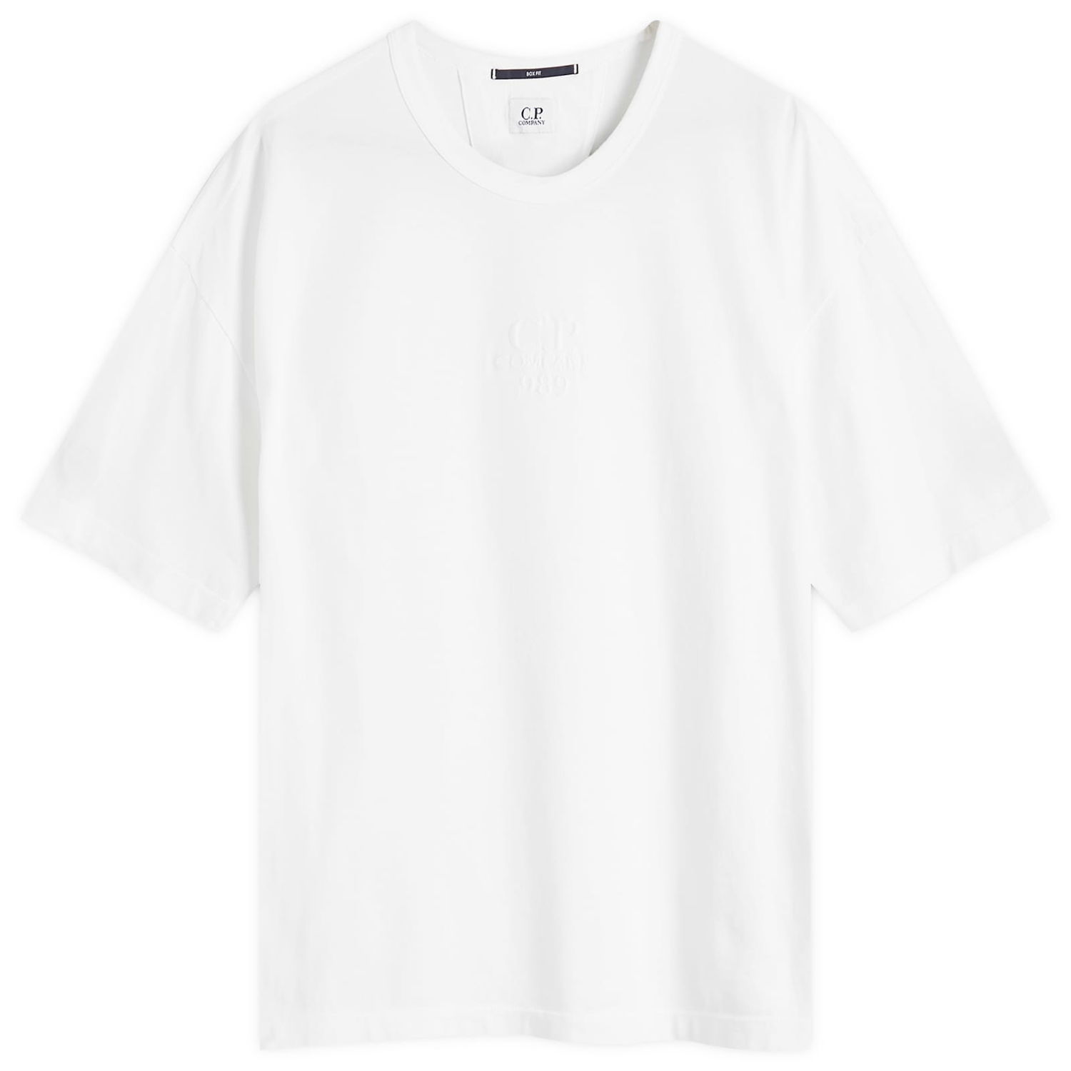 Тениска C.P. Company 20/1 Logo T-Shirt Бяло | CMTS181A-005697G-103, 0