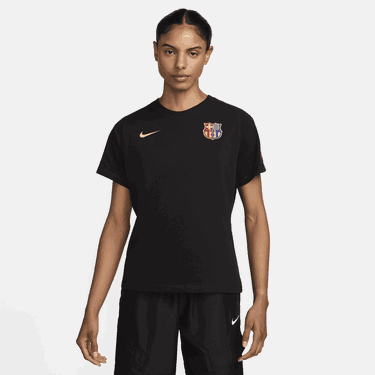 Тениска Nike Football FC Barcelona Tee Черно | FN8331-010, 3