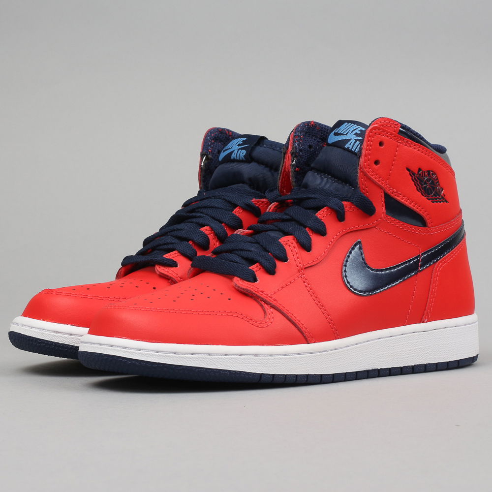 Кецове и обувки Jordan Air Jordan 1 Retro BG "Letterman" Червено | 575441-606, 1