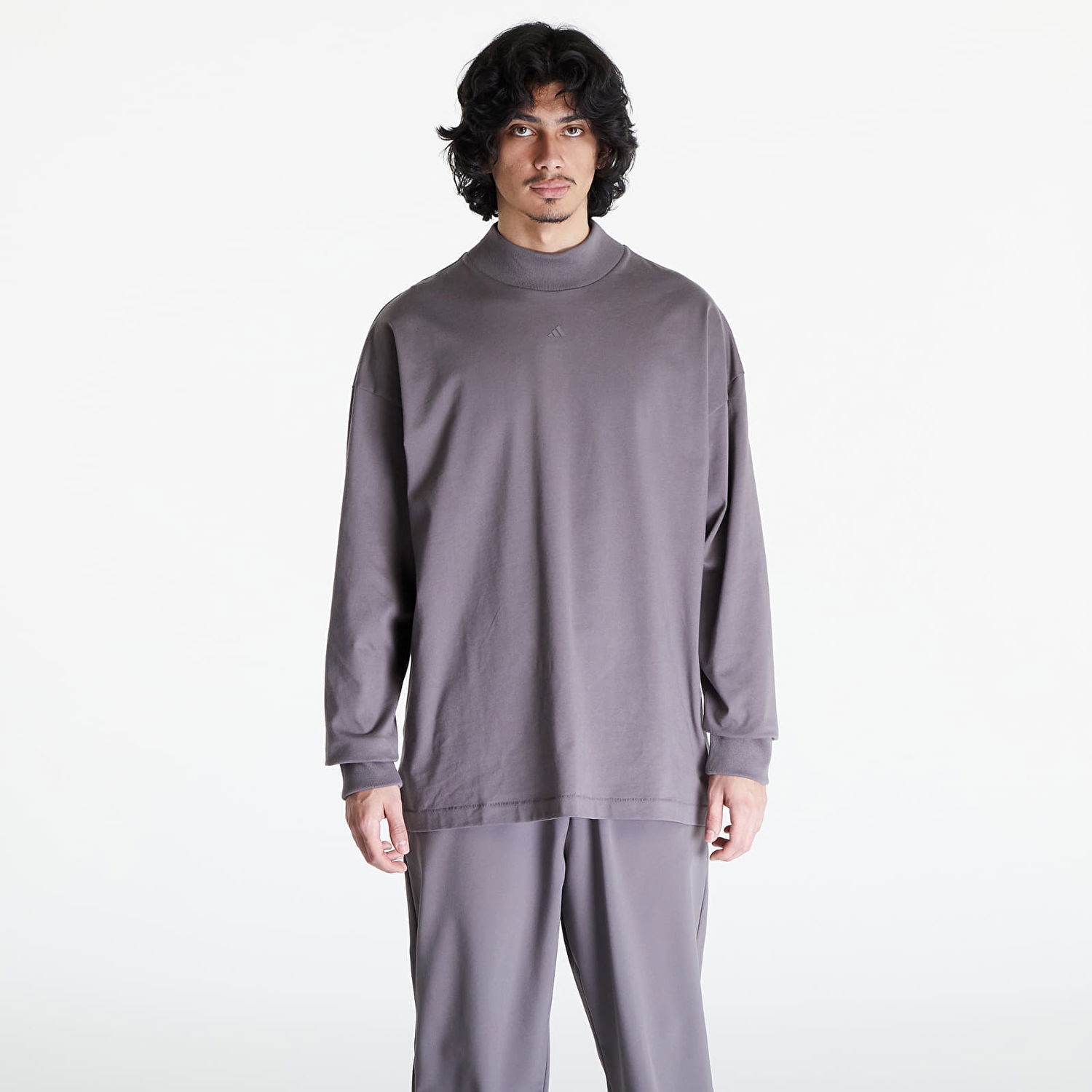 Тениска adidas Originals Basketball Long Sleeve Tee Лилаво | IX1972, 0