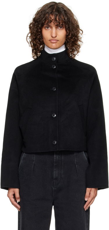 Яке Loulou de Saison Loulou de Saison Nyma Cropped Wool Jacket Черно | NYMA, 0