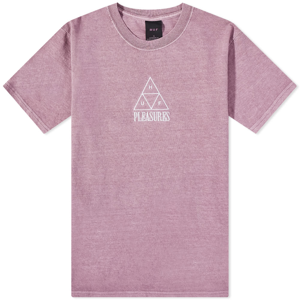 Тениска Pleasures Huf x Dyed Tee Лилаво | TS01807-PPL, 0