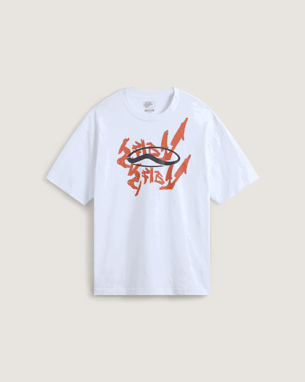 Тениска Vans Mirror V Loose Fit Graphic Tee Бяло | VN000RFUWHT, 0