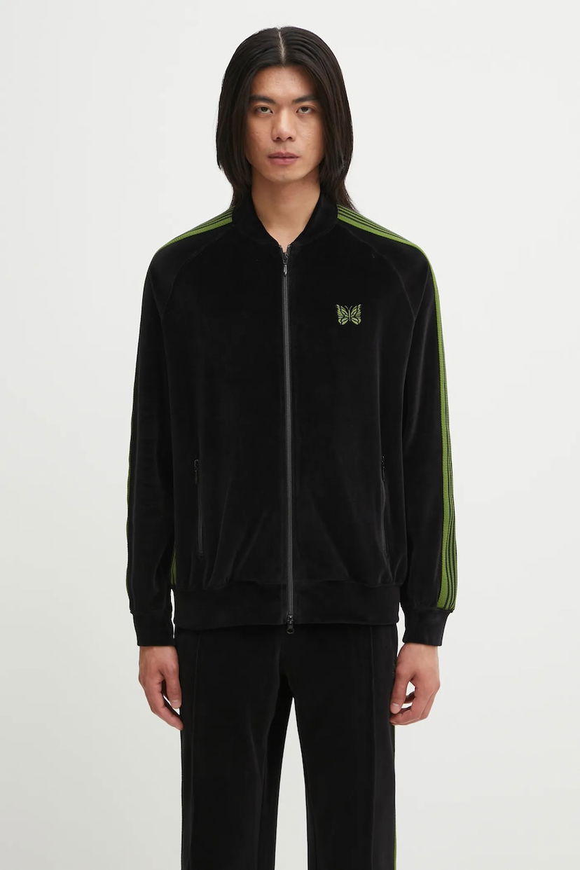 Яке Needles Needles Rib Collar Track Jacket Черно | RW323