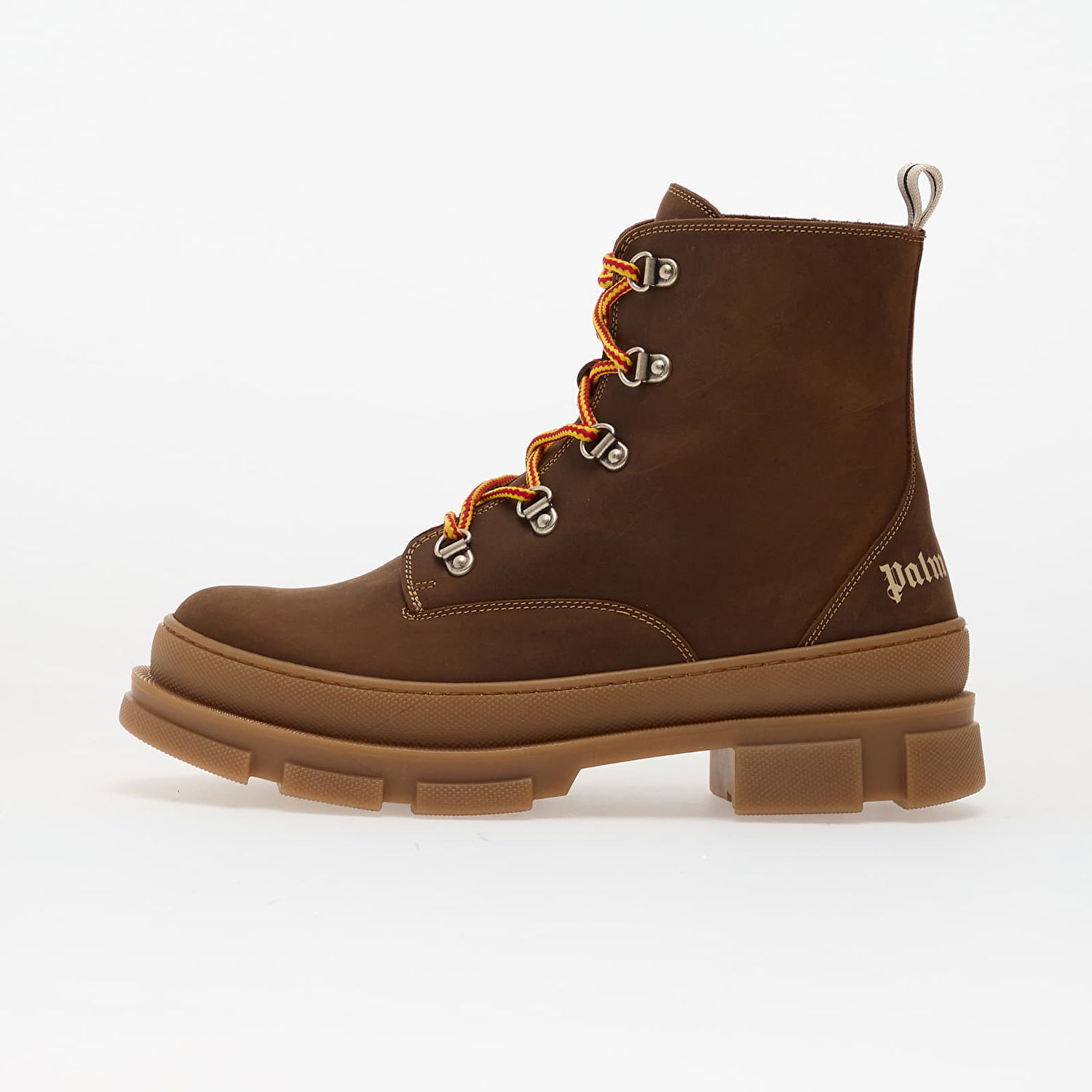 Кецове и обувки Palm Angels Track Ankle Boots Brown/ Off White Кафяво | PBIE001F25LEA0016003, 0