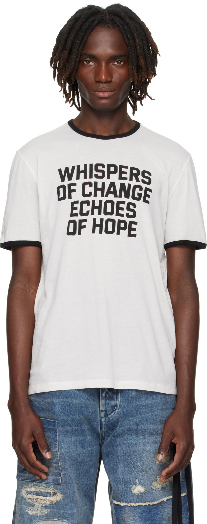 Тениска Ann Demeulemeester Ann Demeulemeester Save the Children Edition Aimar Standard T-Shirt Бяло | B0012876-FA206-003
