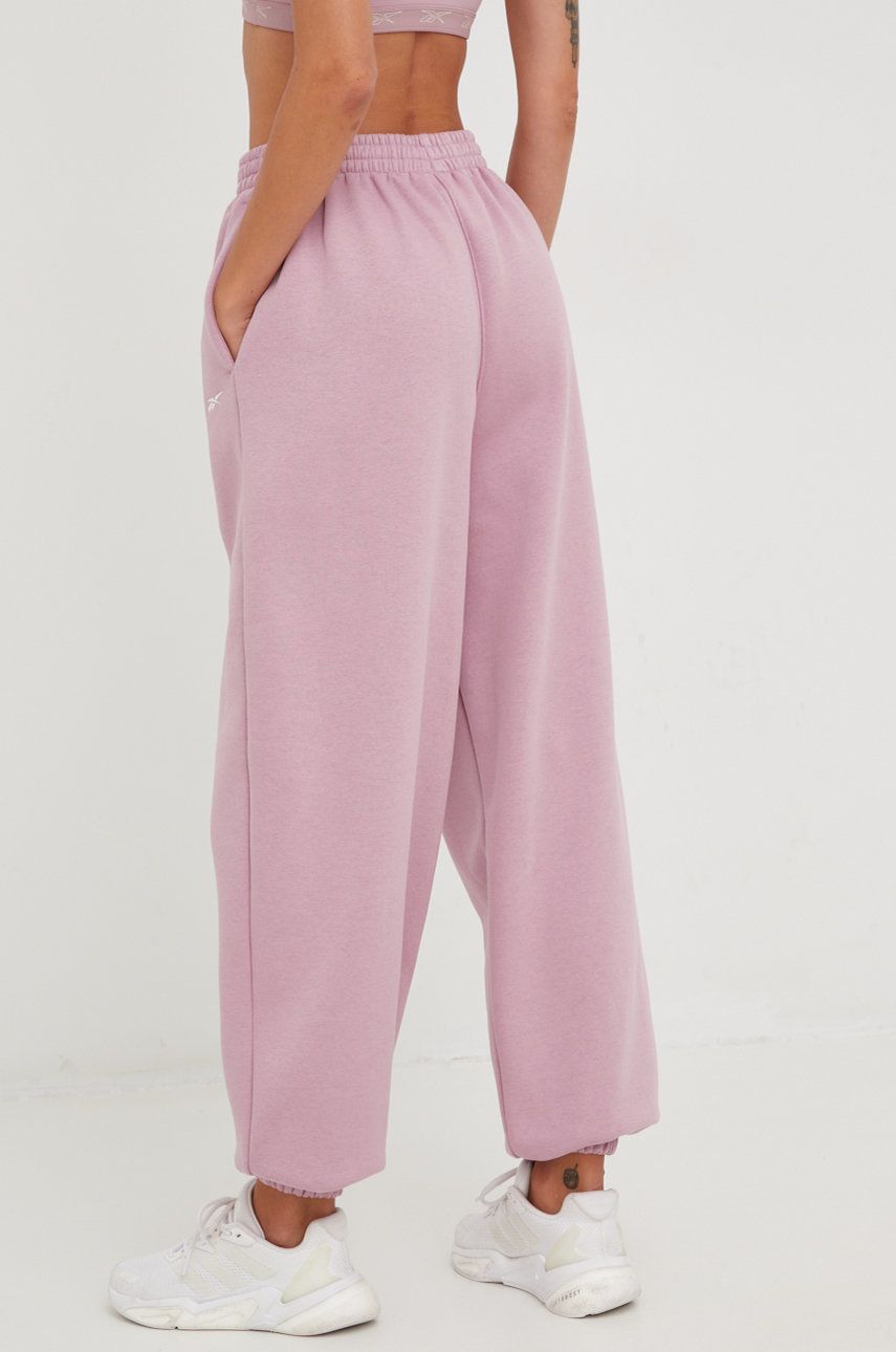 Спортни панталони Reebok Studio Knit Pants Розово | HN1831, 1
