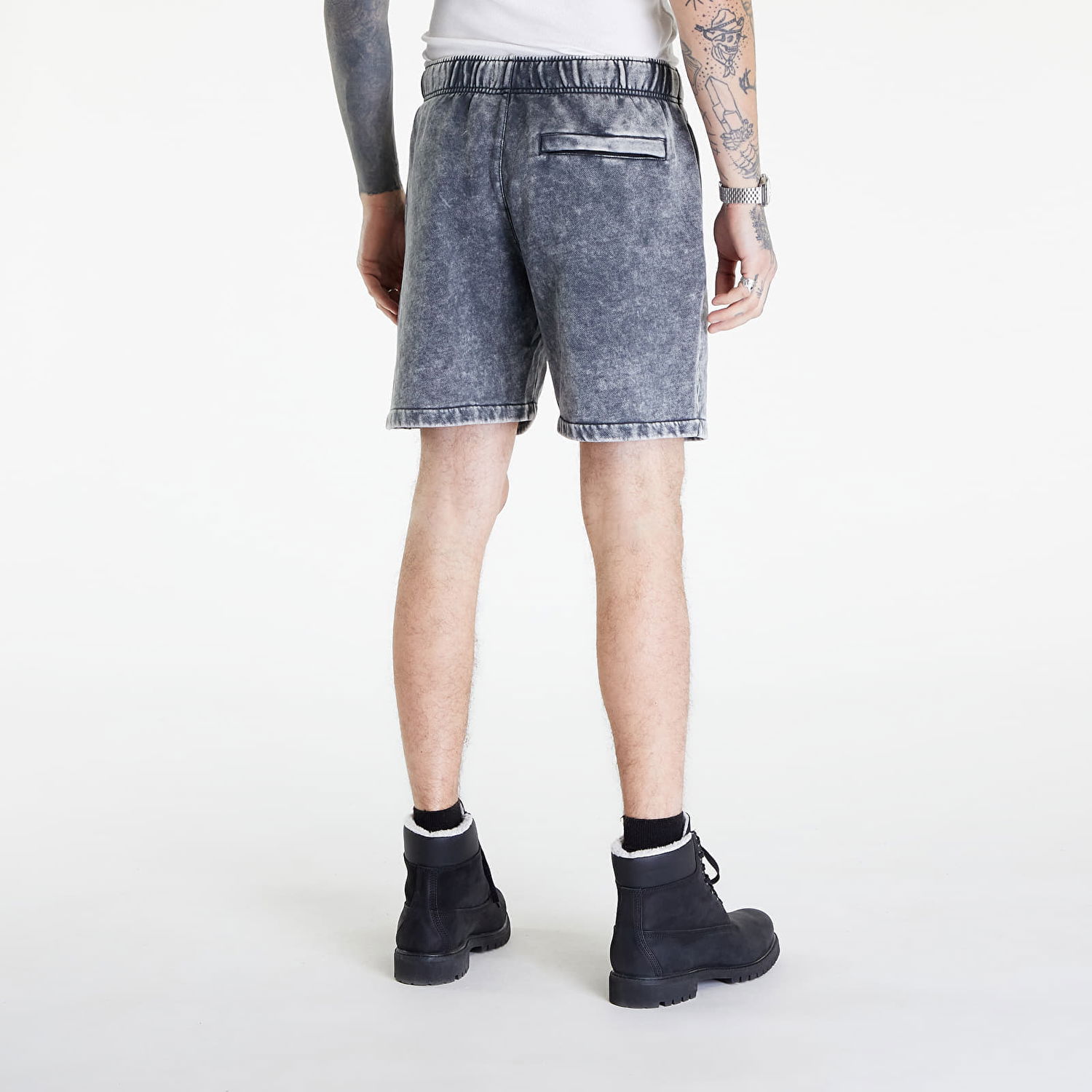 Къси панталони GUESS Go Acid Fleece UNISEX Short Washed Out Black Mul Синьо | M4GD22KBJ31-F9CK, 1
