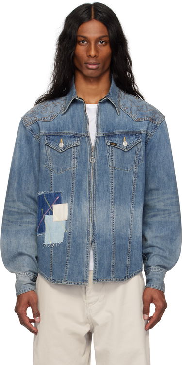 Яке Andersson Bell Andersson Bell Embroidered Patchwork Denim Jacket Синьо | atb1273m, 0