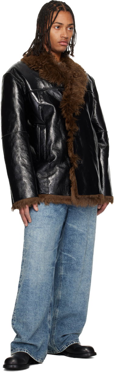 Яке Diesel L-Harnett Reversible Shiny Shearling Jacket Кафяво | A18586-0LKCQ-9XXA, 4