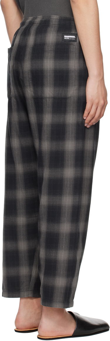 Панталони Neighborhood Neighborhood Check Easy Trousers Черно | 251TSNH-PTM03, 2