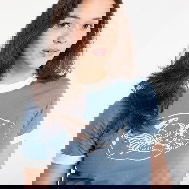 Тениска Carhartt WIP Work In Progress Reminiscing Ringer T-shirt Синьо | I036034 3GG60, 4