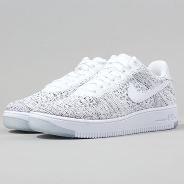 Кецове и обувки Nike Air Force 1 Flyknit Low ''White'' W Бяло | 820256-103, 1