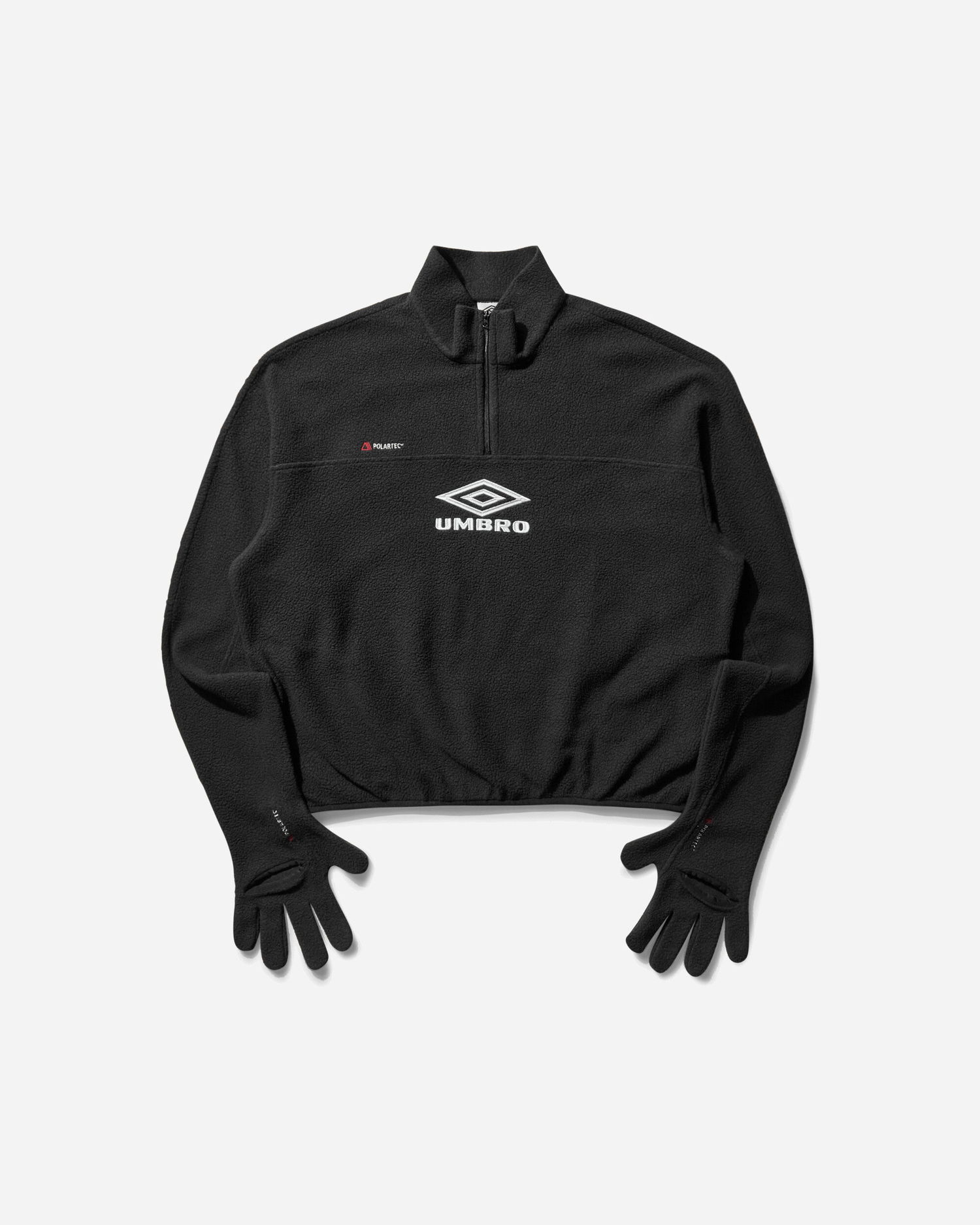 Суитчър Umbro Fazi Gloved Polartec Fleece Черно | UBMW0350FA223 GRY0003, 1