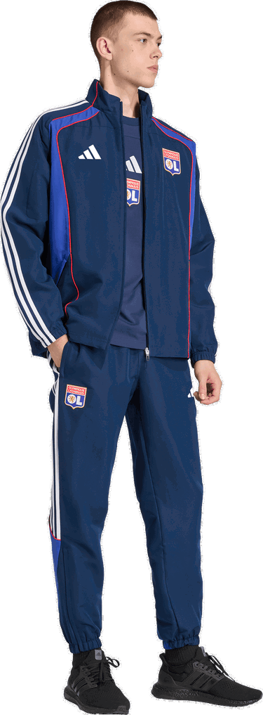 Спортни панталони adidas Originals Olympique Lyonnais Training Pants Тъмно синьо | jl8062, 5