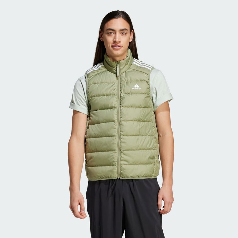 Жилетка adidas Performance Essentials 3-Stripes Light Down Vest Зелено | IX8902
