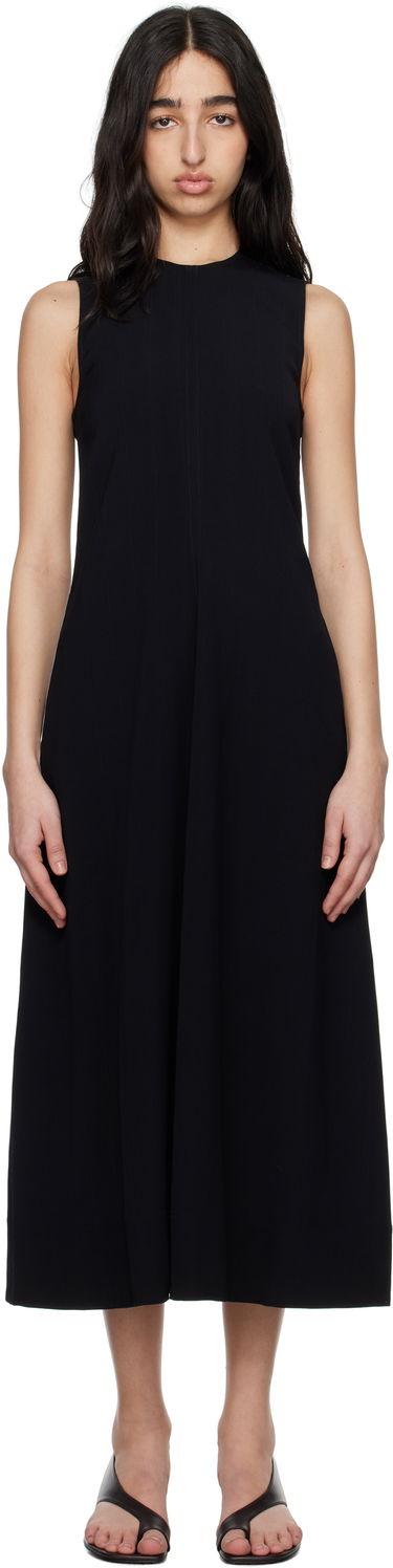 Pокля TOTEME TOTEME Woven Stripe Maxi Dress Черно | 252-WRD0182-FB0192, 0