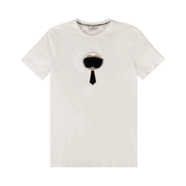 Тениска FENDI Karl Lagerfield x T-Shirt Бяло | FS7036 89J FOZNM, 0
