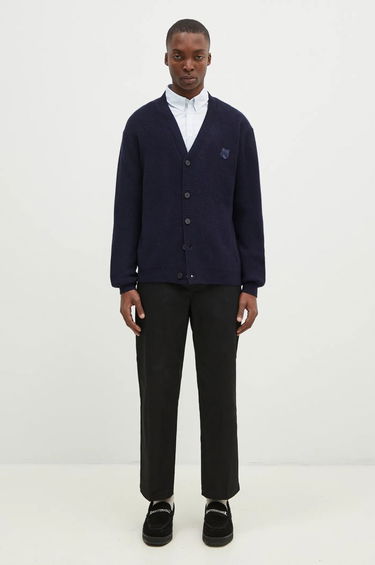 Пуловер MAISON KITSUNÉ Ribbed Cardigan With Logo Patch Зелено | NM00501KT1093, 4