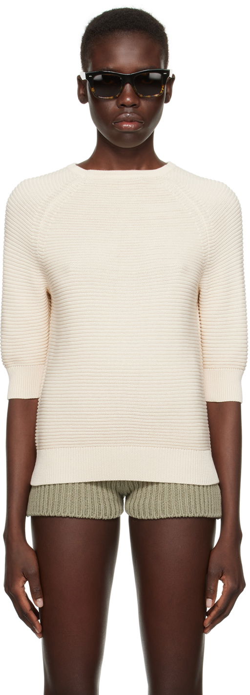 Пуловер Max Mara Odilia Knit Sweater Бяло | 2411361112600