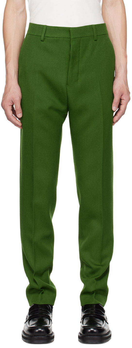 Панталони AMI Fit Trousers Зелено | HTR004.WV0004, 0