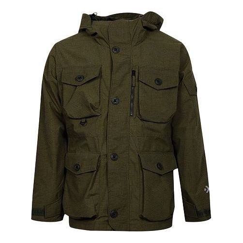 Ветровка Converse Printed Utility Jacket Зелено | 10007259-A01