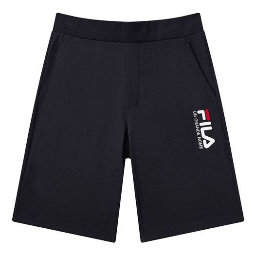 Къси панталони FILA Logo Embroidered Casual Knit Shorts Тъмно синьо | F51M128604F-NV