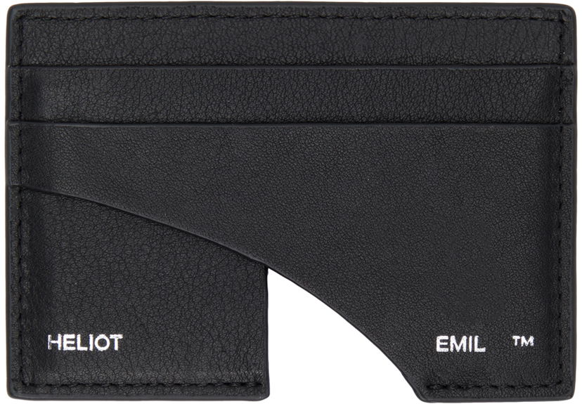 Портфейл HELIOT EMIL Leather Card Holder Черно | HE_15_013_L12_BLK01