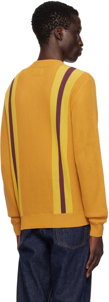 Пуловер BEAMS BEAMS PLUS Stripe Cardigan Жълто | 3815-0174-048, 2
