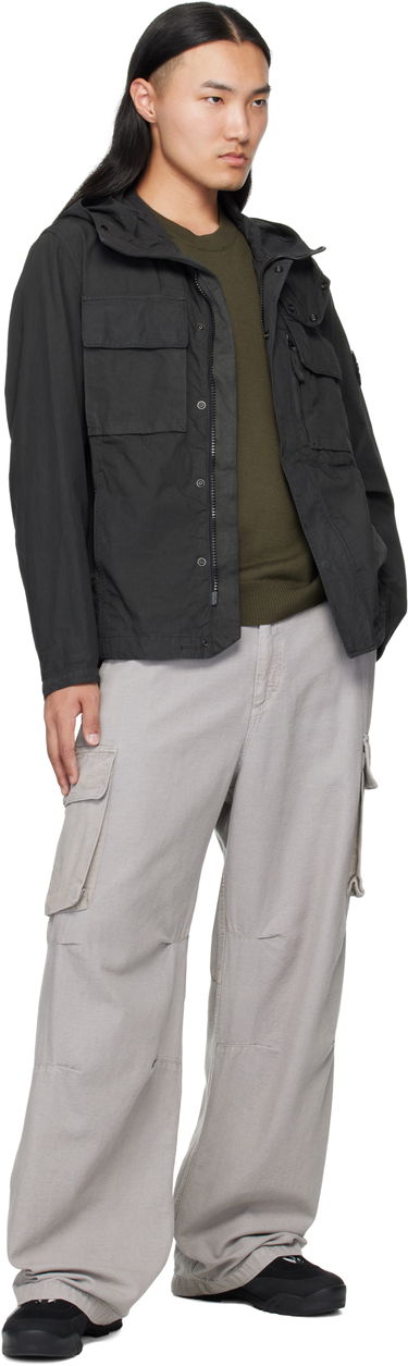 Яке Stone Island Canvas Weave Cotton Jacket Черно | K2S15 Q100012 S0240, 4