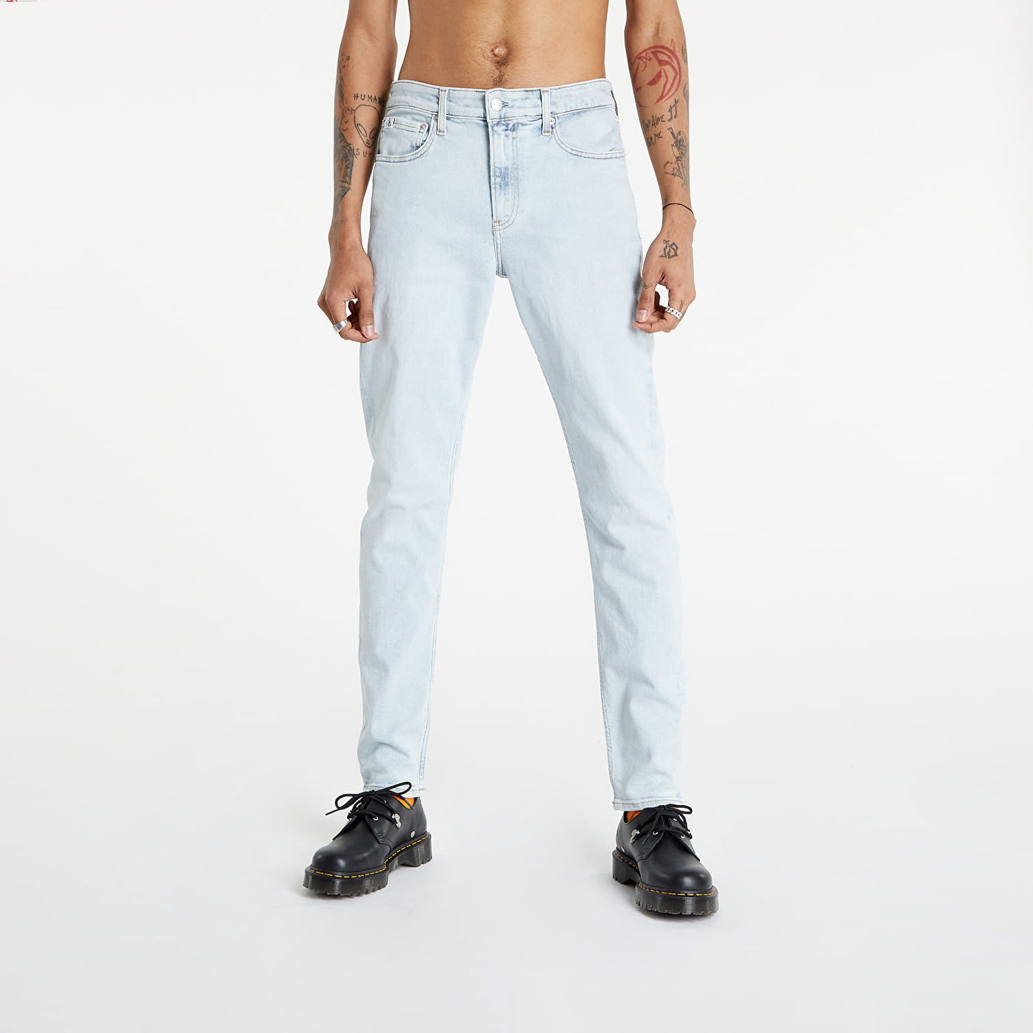 Дънки CALVIN KLEIN Jeans Slim Taper Синьо | J30J320708 1AA, 1