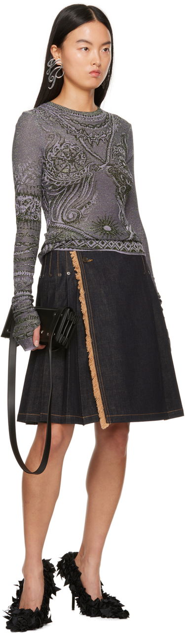 Тениска Jean Paul Gaultier Jean Paul Gaultier Soleil Shimmering Patterned Long Sleeve T-Shirt Многоцветен | 23/15-F-PL040-M061-4027, 3