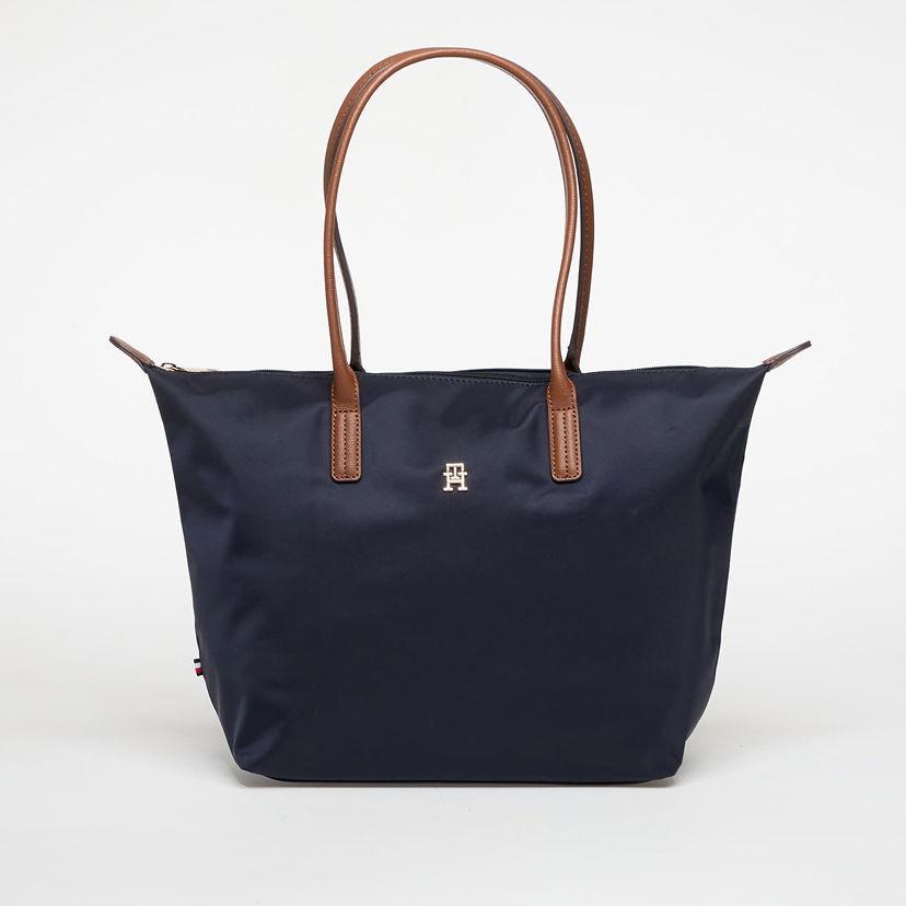 Голяма пазарска чанта Tommy Hilfiger Tommy Hilfiger Popette Nylon Tote Тъмно синьо | AW0AW17711-DW6