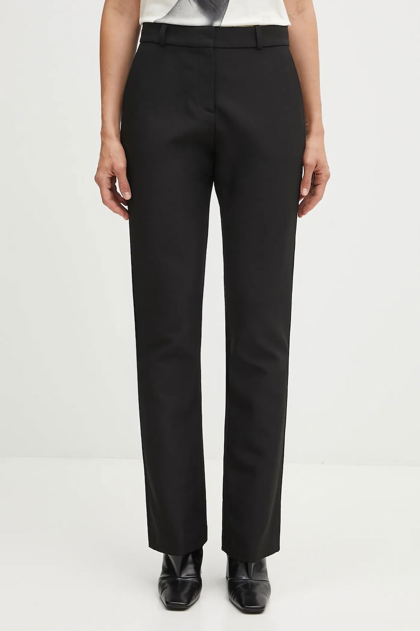 Панталони Coperni Coperni Boyfriend High-Waist Trousers Черно | COPP117F3004