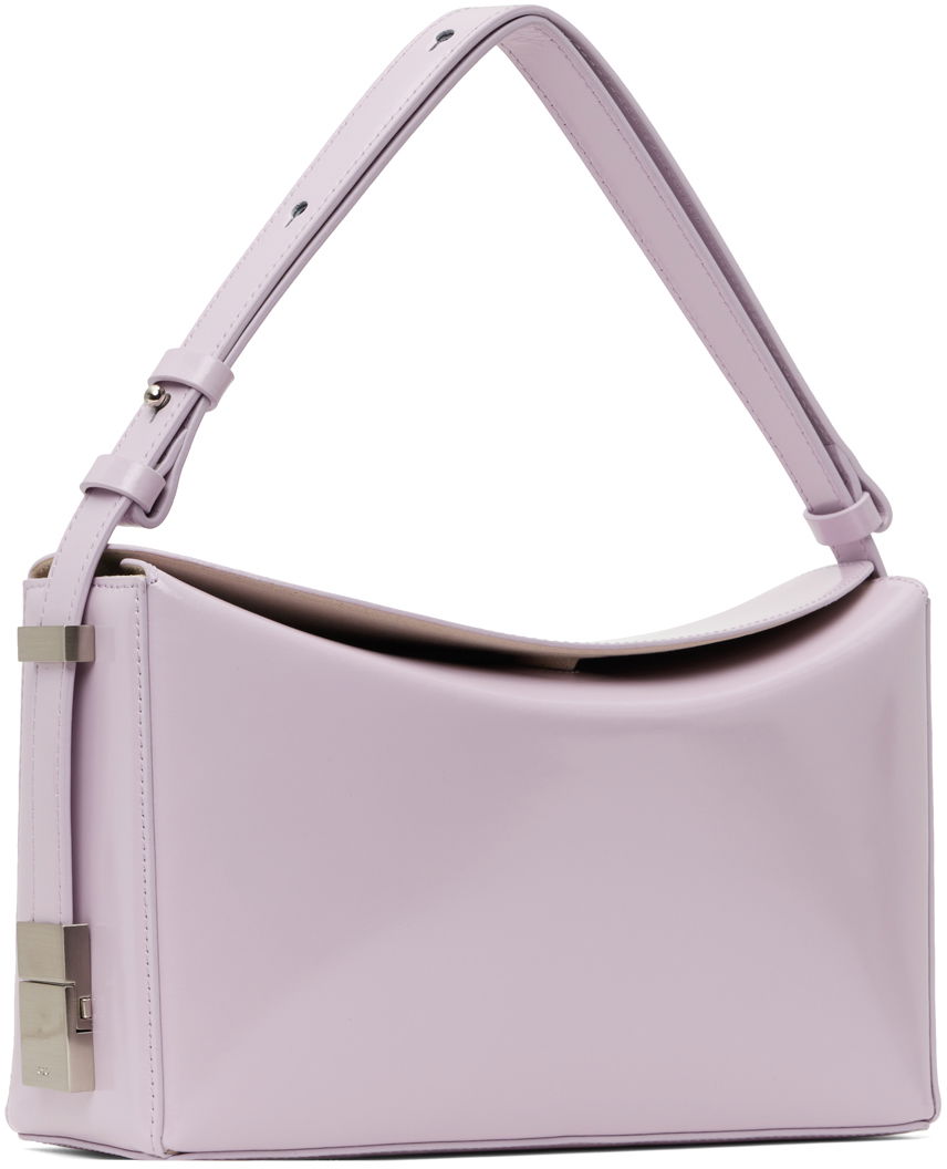 Дамска чанта OSOI Curved Leather Shoulder Bag Лилаво | 24FWB03004115, 1