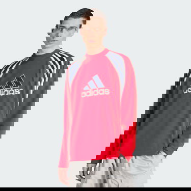 Суитчър adidas Performance Mesh Long Sleeve Warm Up Top Червено | JD5376, 0